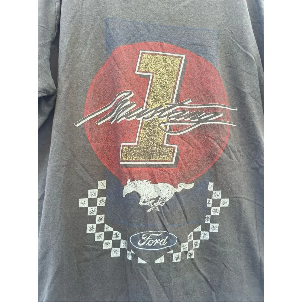 Ford Mustang Grey Woman’s Top Size XL Gray - Image 3