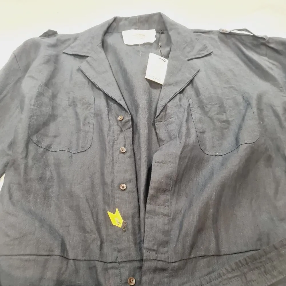 ACACIA Billy Linen Jumpsuit in Deep Navy Medium - Image 15