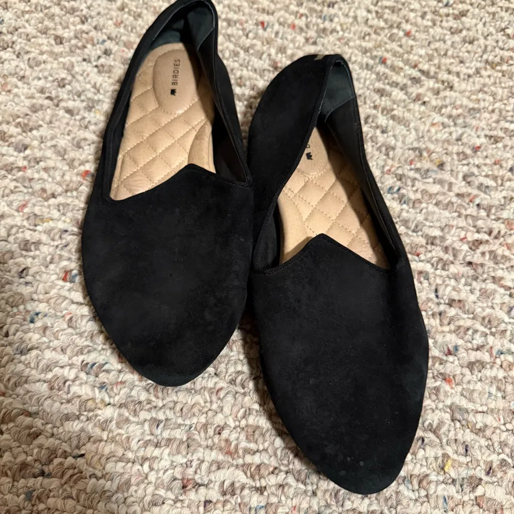 Birdies Heron Flat Black Suede Women- Size 9.5 - Image 3