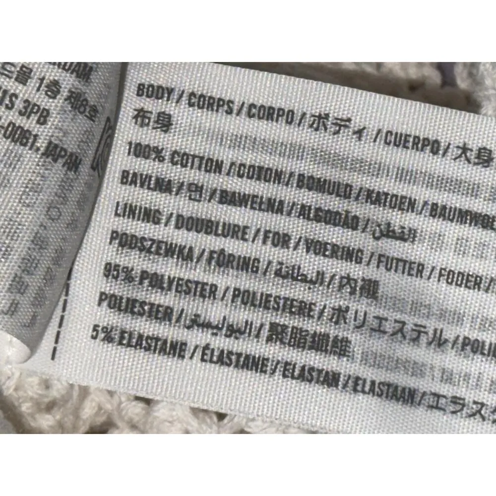 Abercrombie & Fitch White Crochet Knit Cotton Crop Top Cropped Tank Top Size XS - Image 6