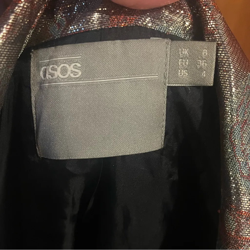 ASOS Metallic Floral Women's Blazer - Image 4