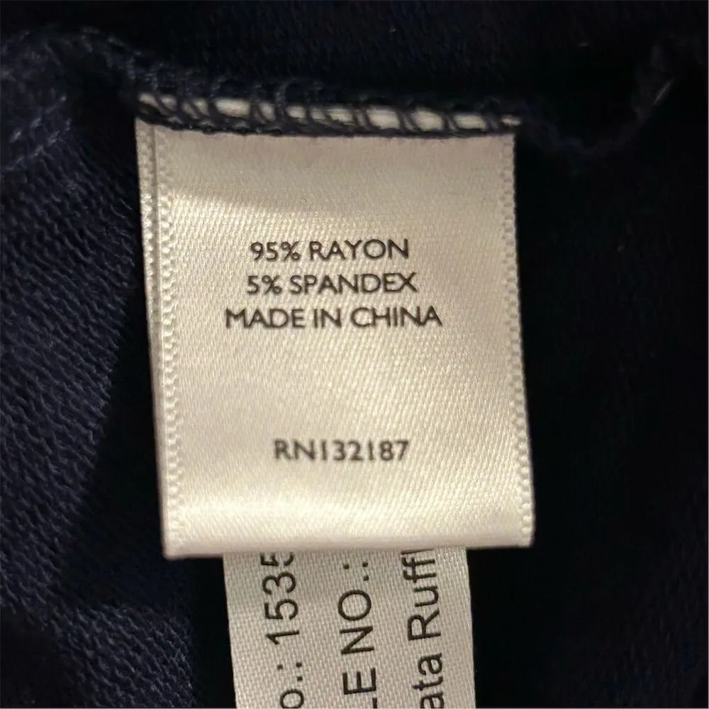 Flying Colors Virginia Cavaliers Women's Ruffle Sleeve Top Blue XL - Image 10