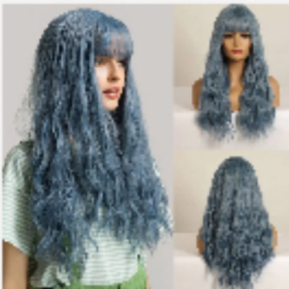 WOMAN'S Wig Blue - Image 3