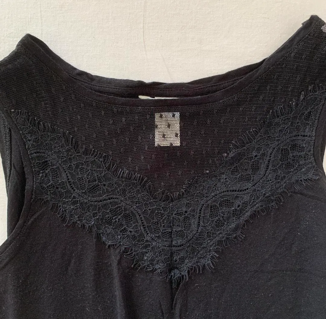Black Lace Tank Top - Image 3