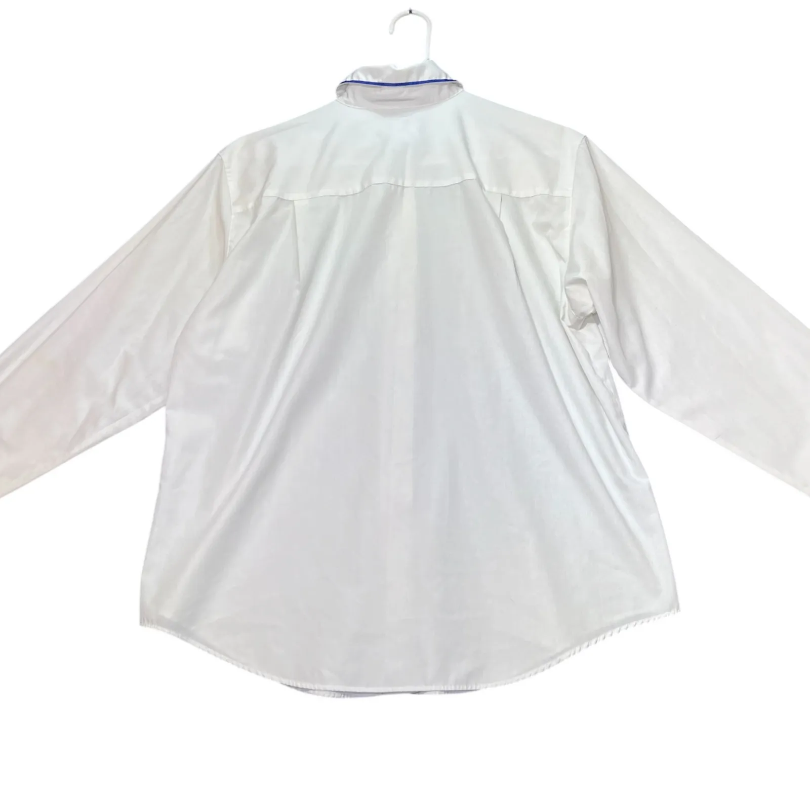 Pendleton Knockabouts Blouse Womens 12 White Argyle Collar Shirt Button Down - Image 3