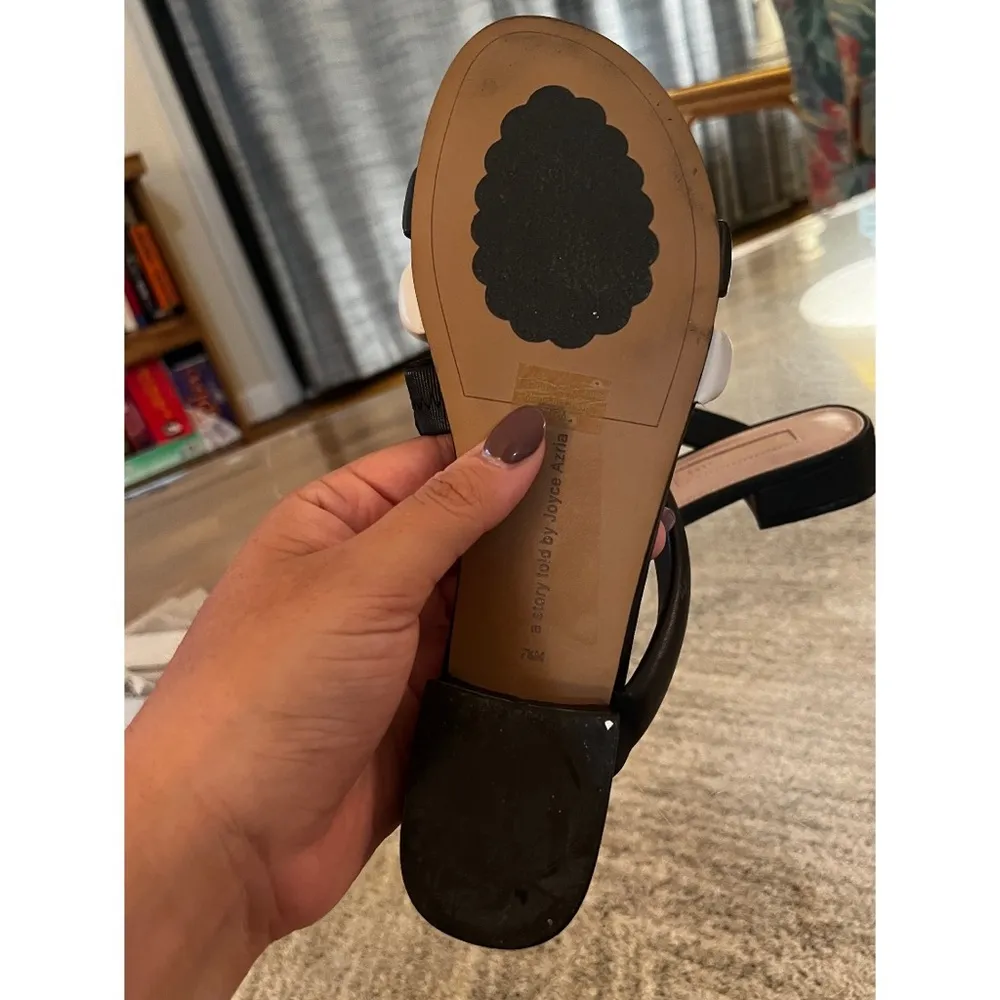 Black and White Carla Sandals - Image 6