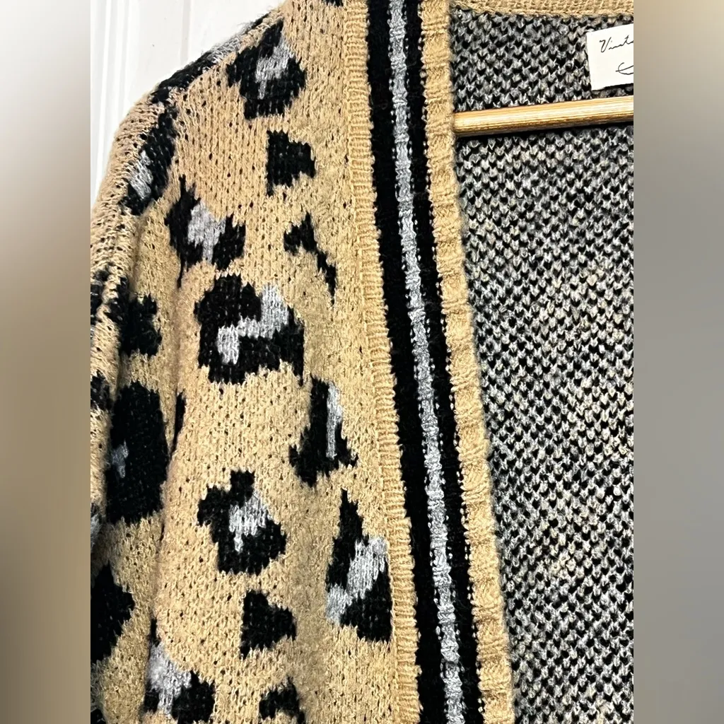 Vintage Havana Leopard Print Cardigan - Image 9