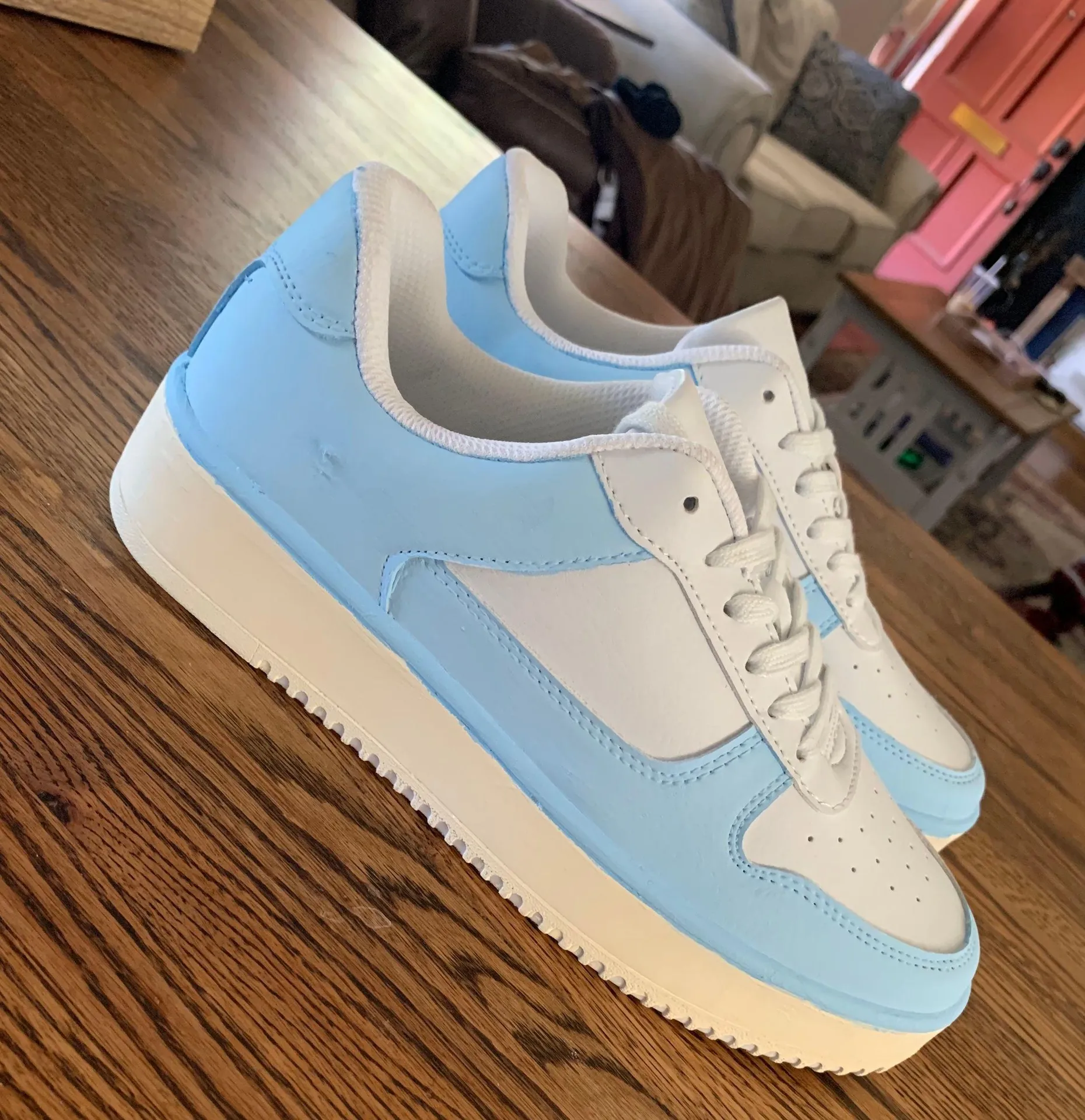 Baby Blue Sneakers 💙🌿 Size 8.5 - Image 3