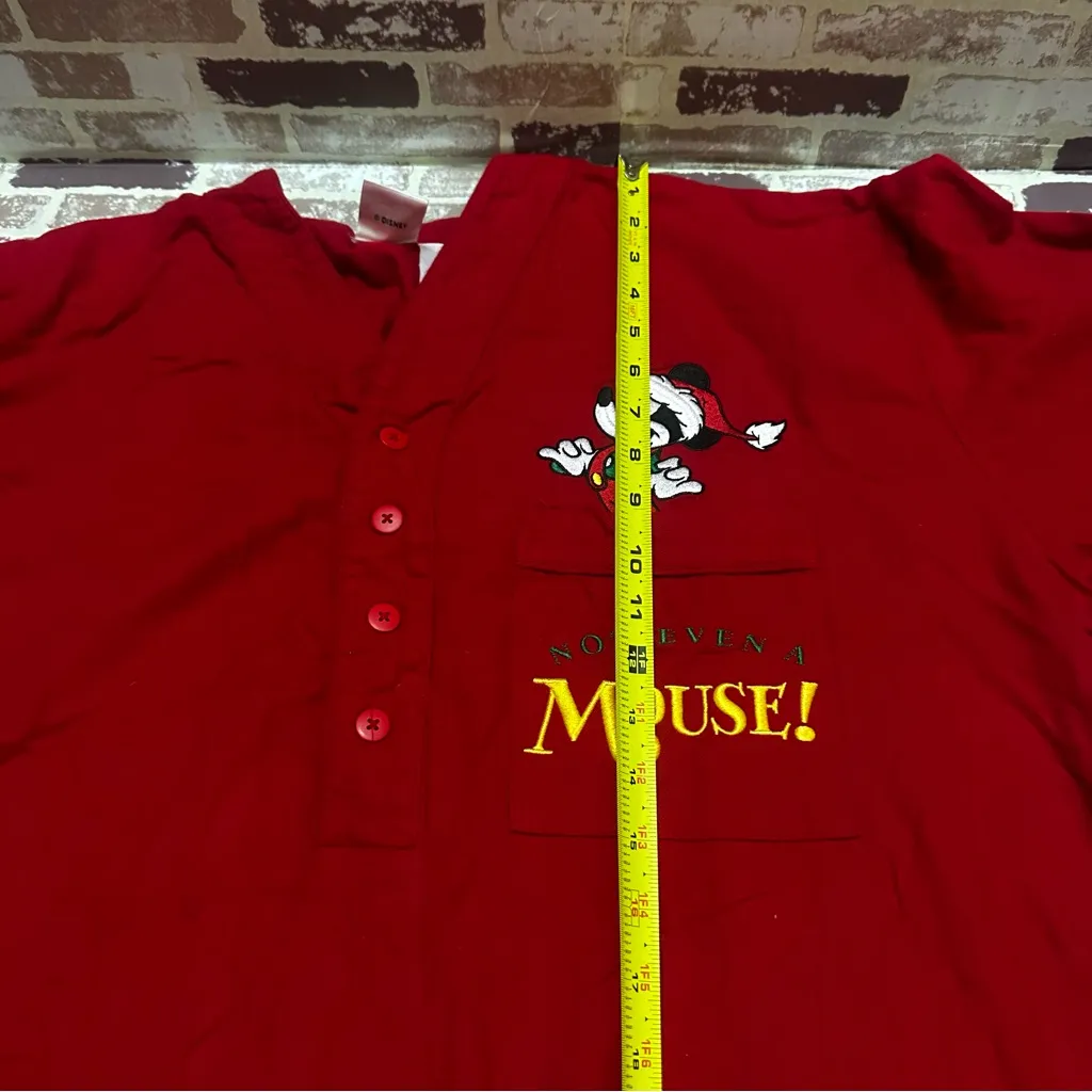 Disney Store pajama Mickey Mouse Holidays  Red Cotton Apparel OS - Image 6