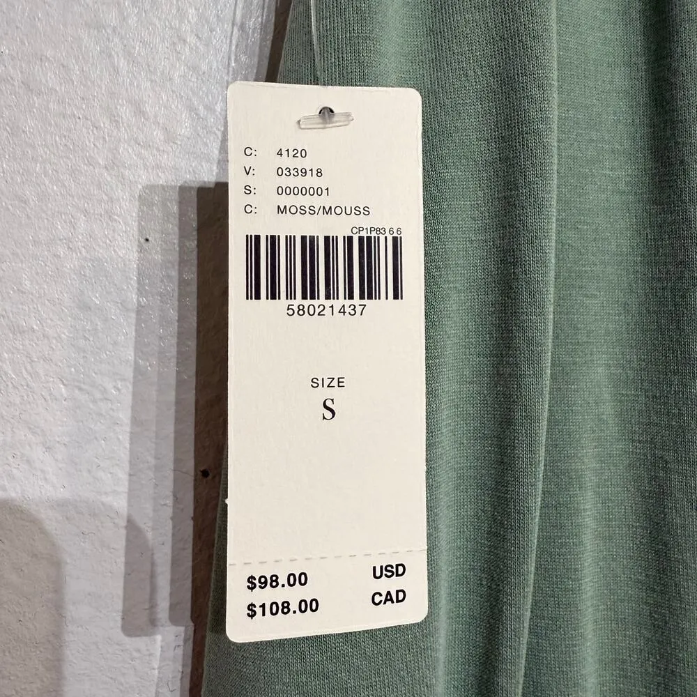 Anthropologie Moss Green Junie Knit Twist Ruched Midi Skirt Sz S NWT - Image 6