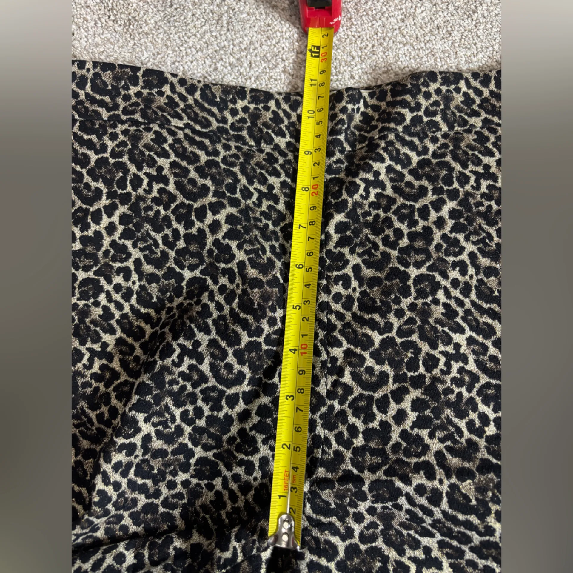 Sezane Leopard Print Clara Trousers High Waisted High Rise Cotton EU 38/US 6 - Image 6