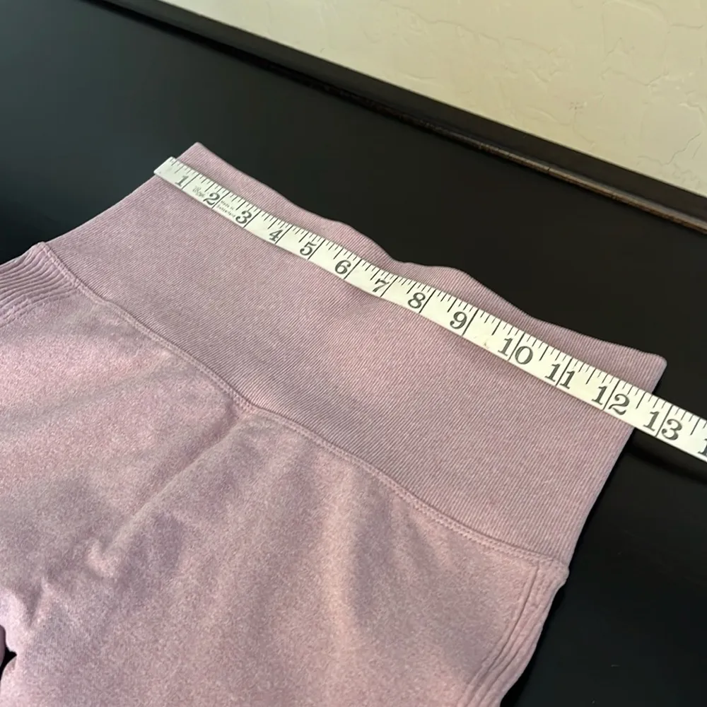 Scrunch back butt lift squat approved leggings, blush pink, high compression, M - Image 5