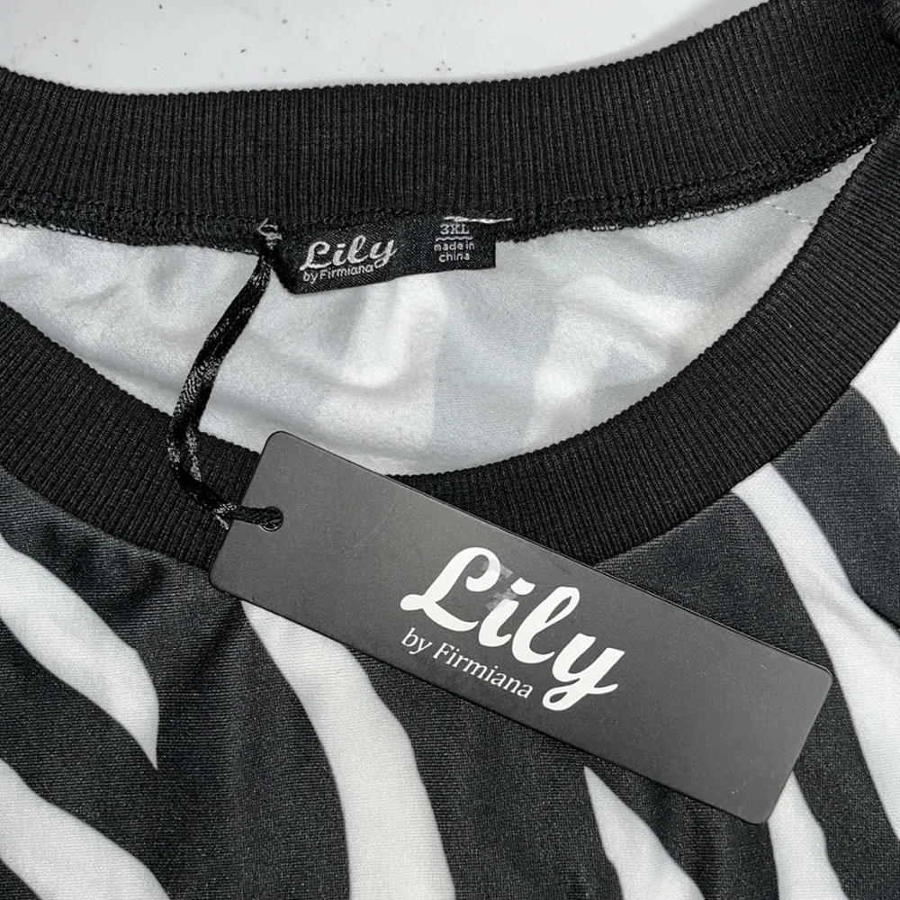 Lily by Firmiana NWT Size 3XL Zebra Animal Print - Image 4