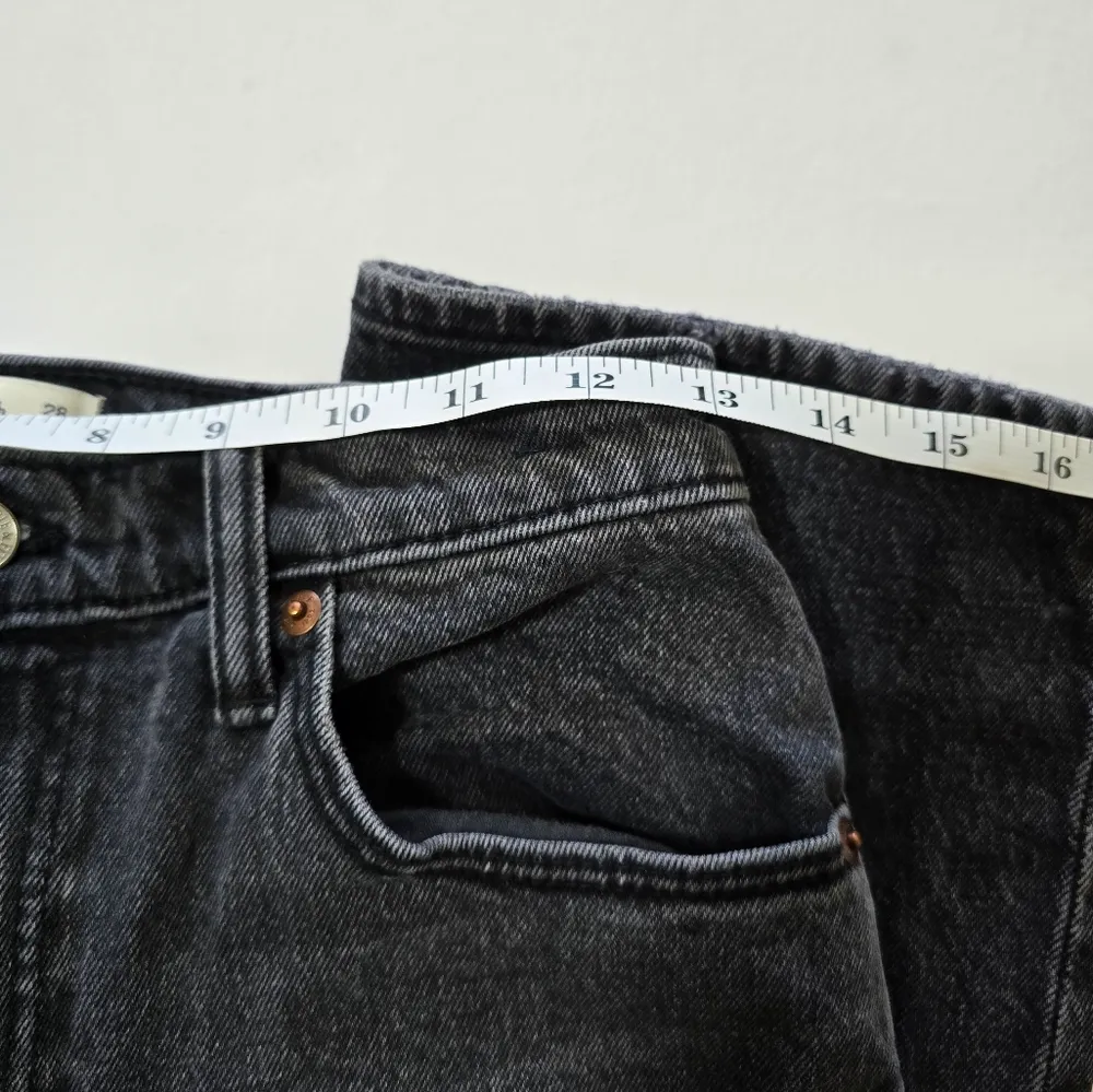 Abercrombie & Fitch Black 90s Straight Ultra High Rise Jeans Size 28/6 - Image 5