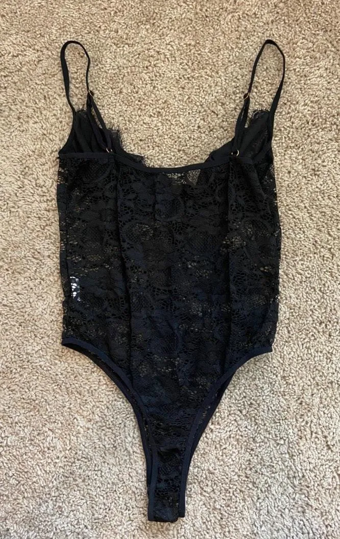 Black Lace Bodysuit - Image 2