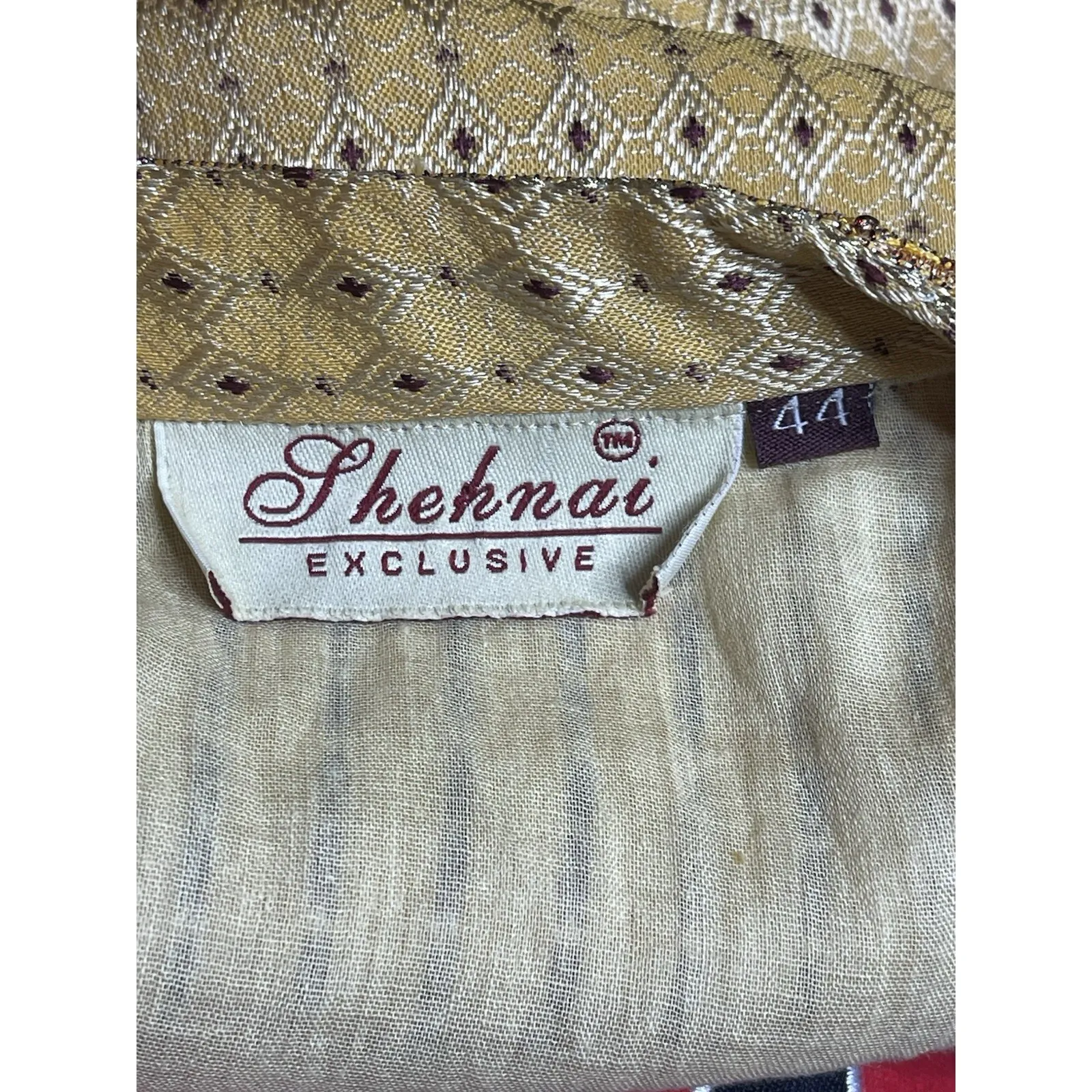Men ‎ Kurta Pyjama Indian Shehnai Exclusive Size 44 C - Image 2