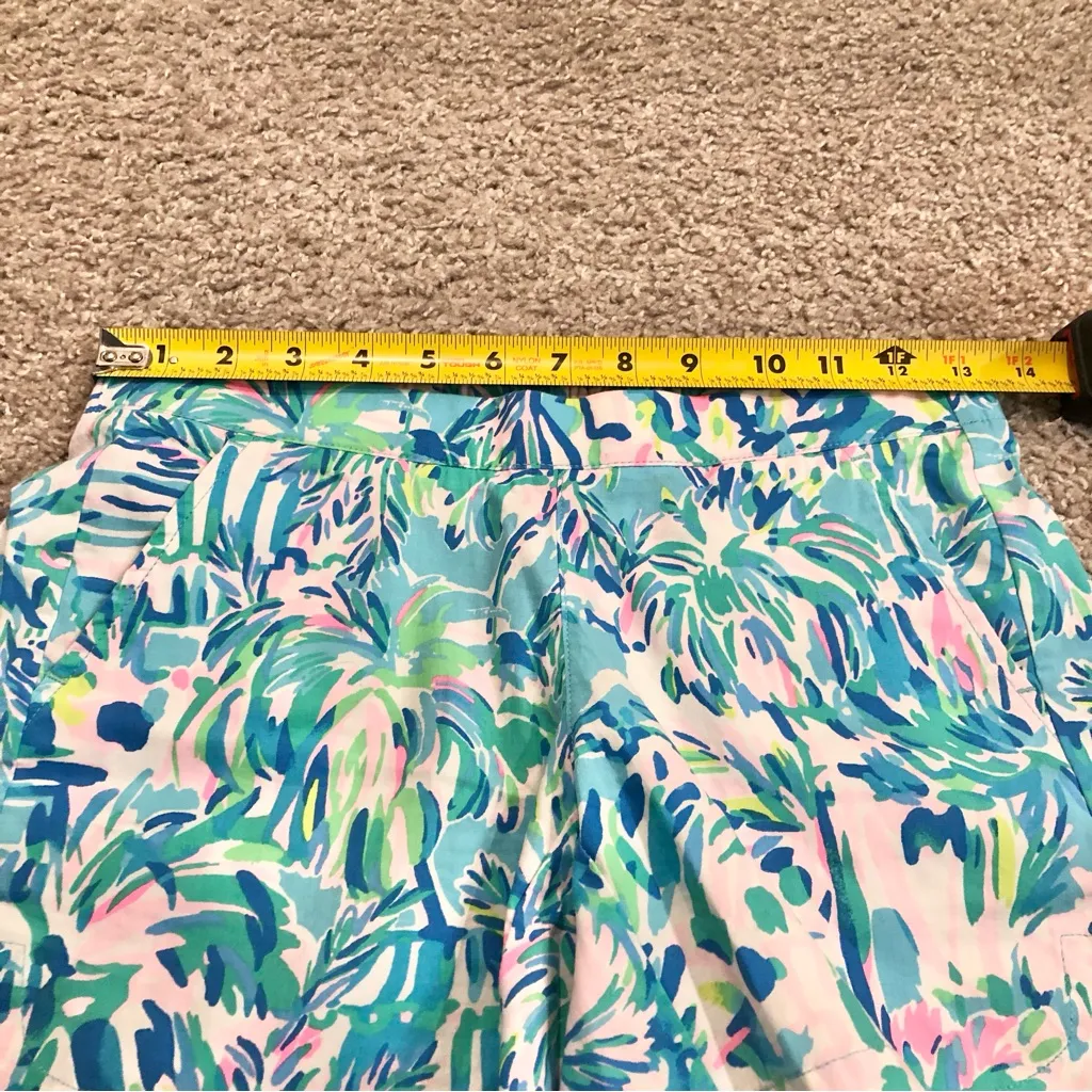 Lilly Pulitzer Ocean‎ View Shorts Cabana Cocktail Blue Ibiza Size XXS - Image 9