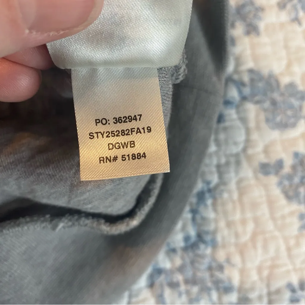 Patagonia Organic Cotton Quilted T-Snap Pullover Size Large Drifter Grey - Image 6