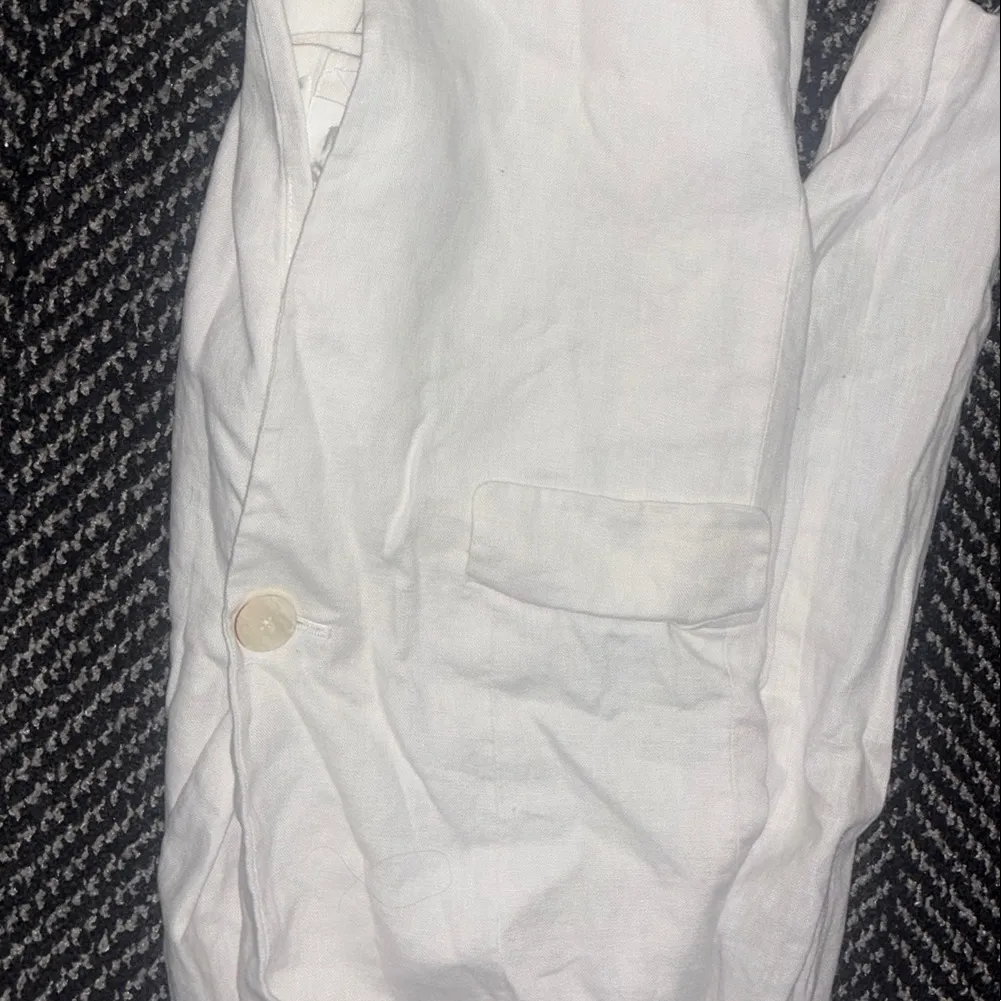 Mango White Blazer Tailored Suit Jacket - Image 4