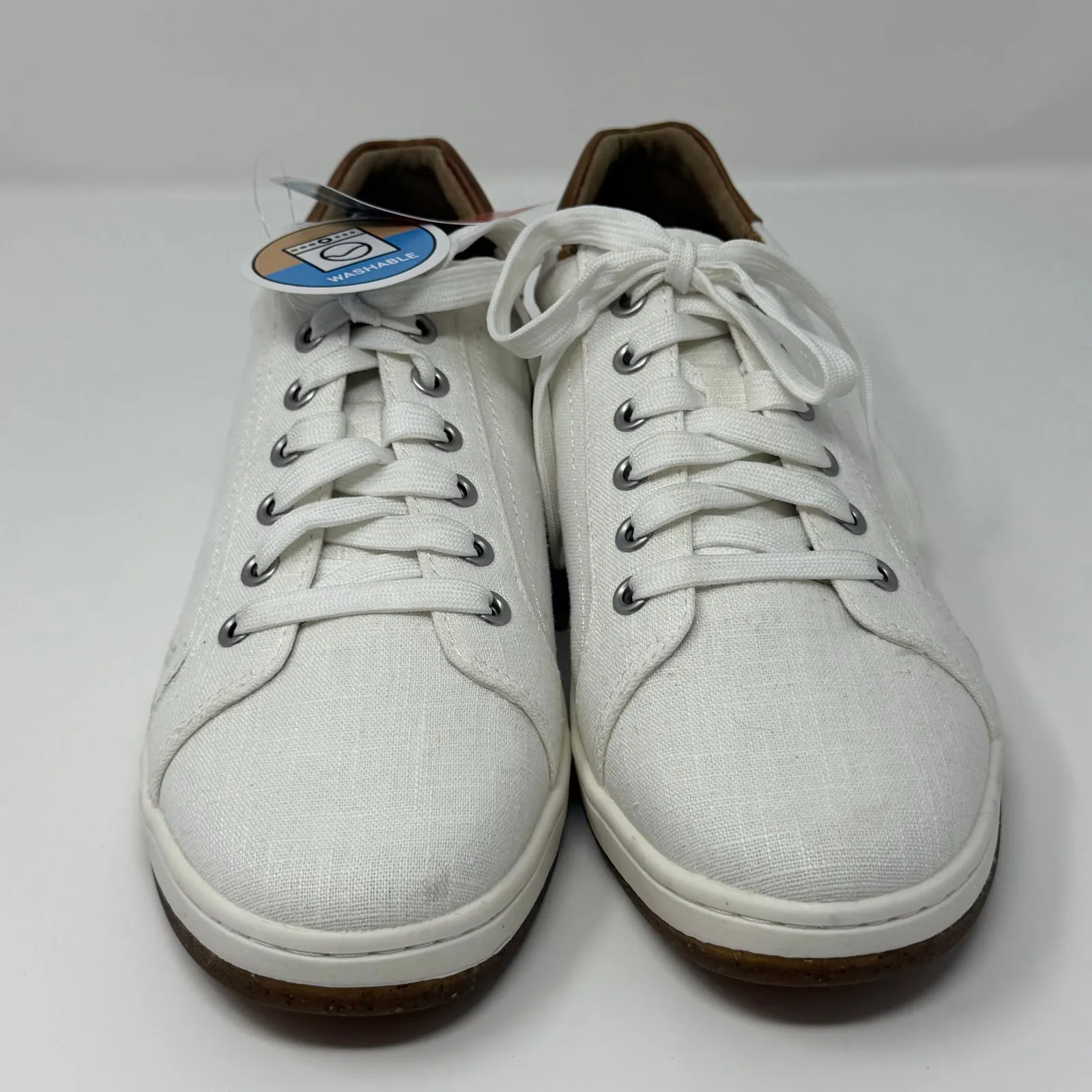 Aetrex Renee Lace-Up White EU 40 US 9 9.5 Support Canvas Sneakers Orthotic New - Image 6