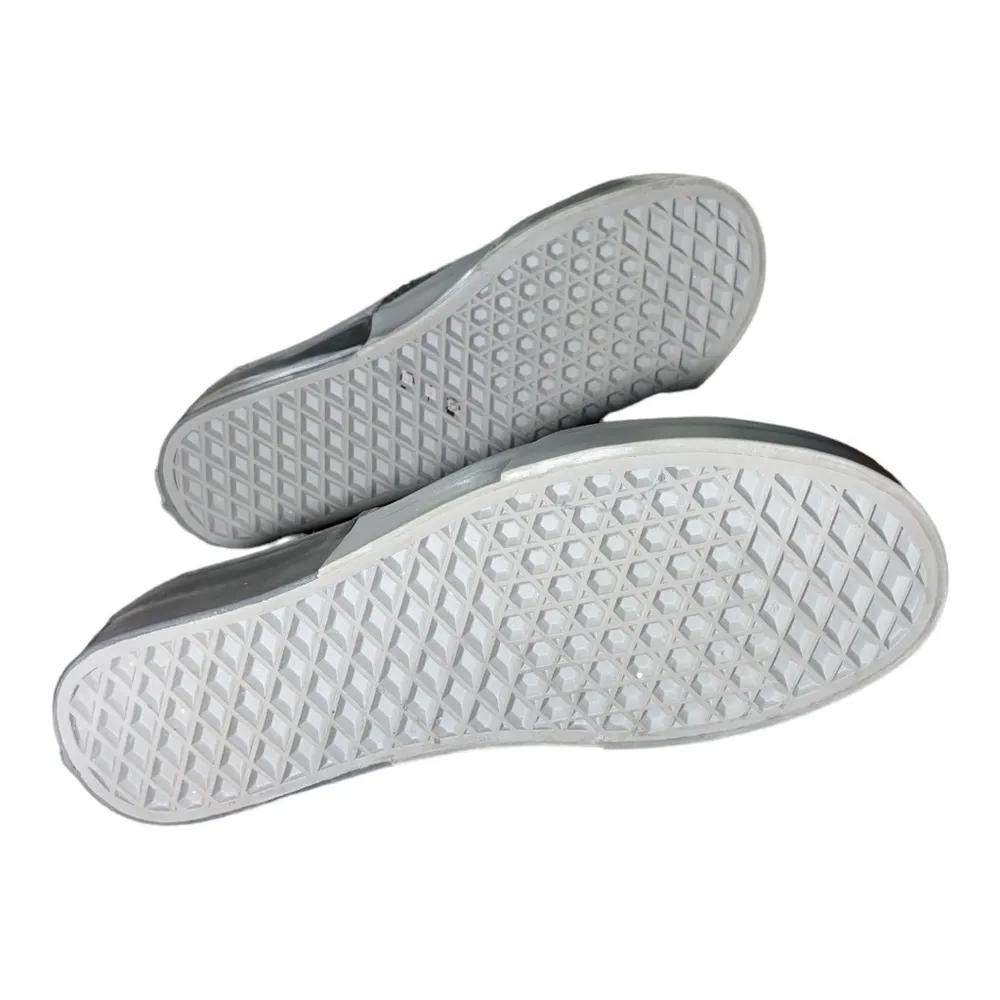 Vans Gray Two Tone Lace Up Sneakers Off The Wall Men size 6.5 and Women 8.0 - Image 9