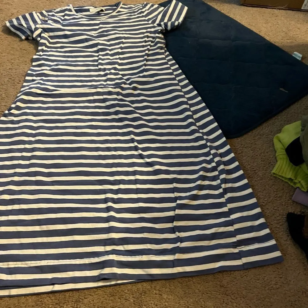 Free assembly small striped dress White - Image 4