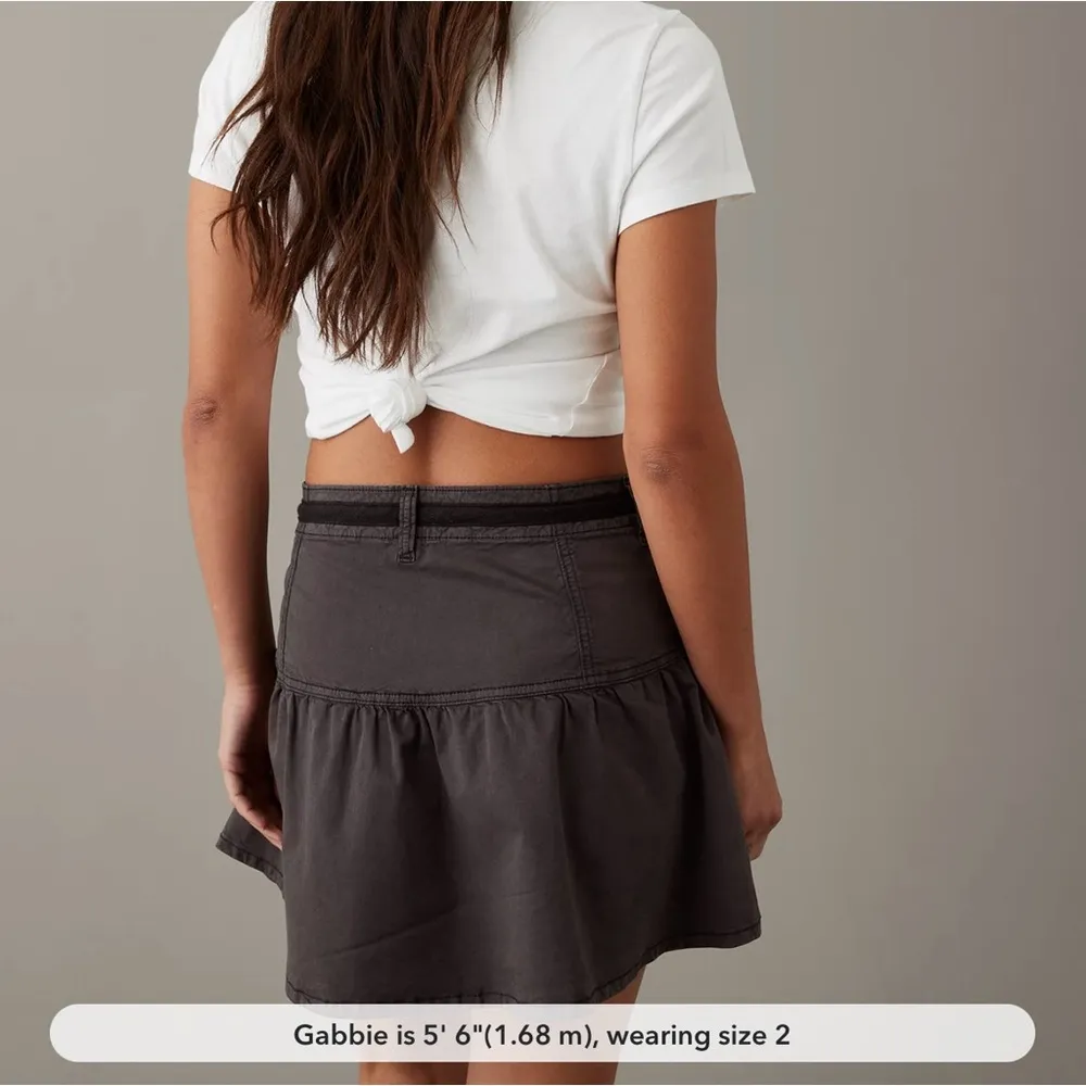 NWT AE High-Waisted Drawstring Mini Skirt - Image 2