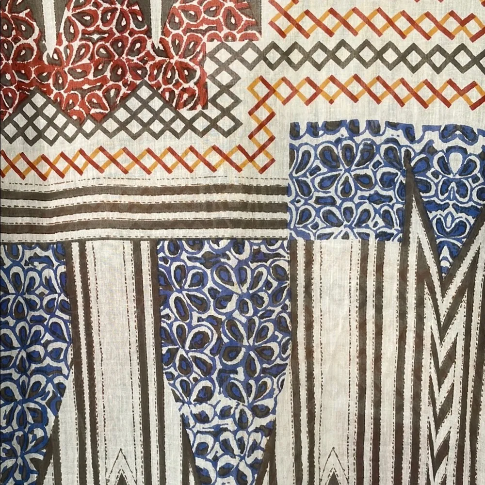 Antica Sartoria by Giacomo Cinque Swim Kaftan Dress Coverup Large Brown - Image 8