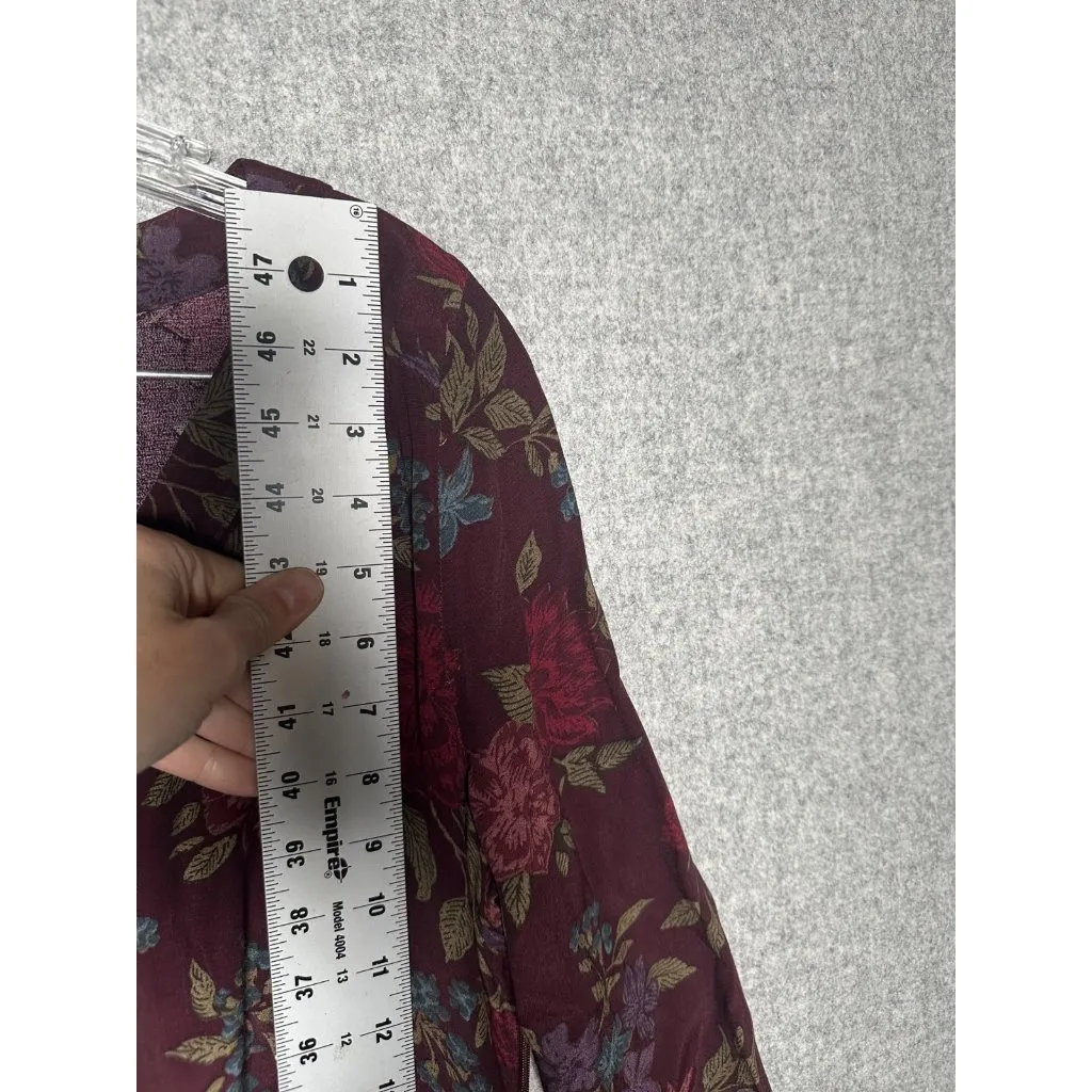 Vintage Eddie Bauer Medium Tall Womens Floral Maxi Dress Cottagecore Grunge - Image 14