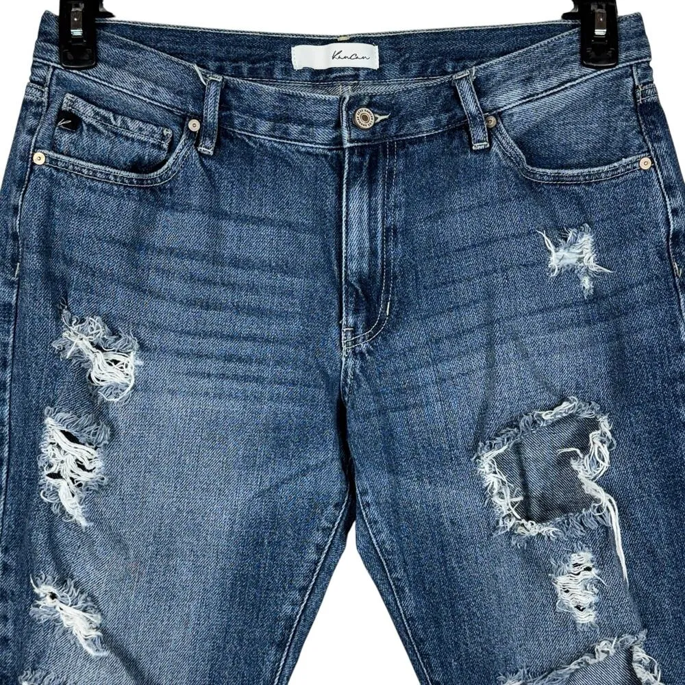 KanCan SZ 13/31 Cropped Jeans Distressed Rips Mid - Image 2