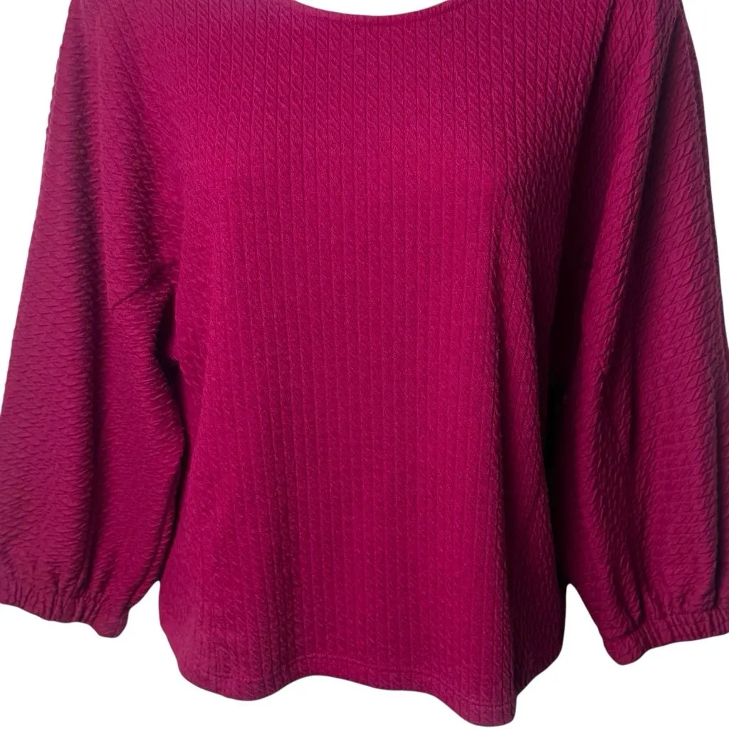 Anthropologie Arya Textured Pink Blouse Bohemian Milk Maid Peasant FairyCore XS - Image 5