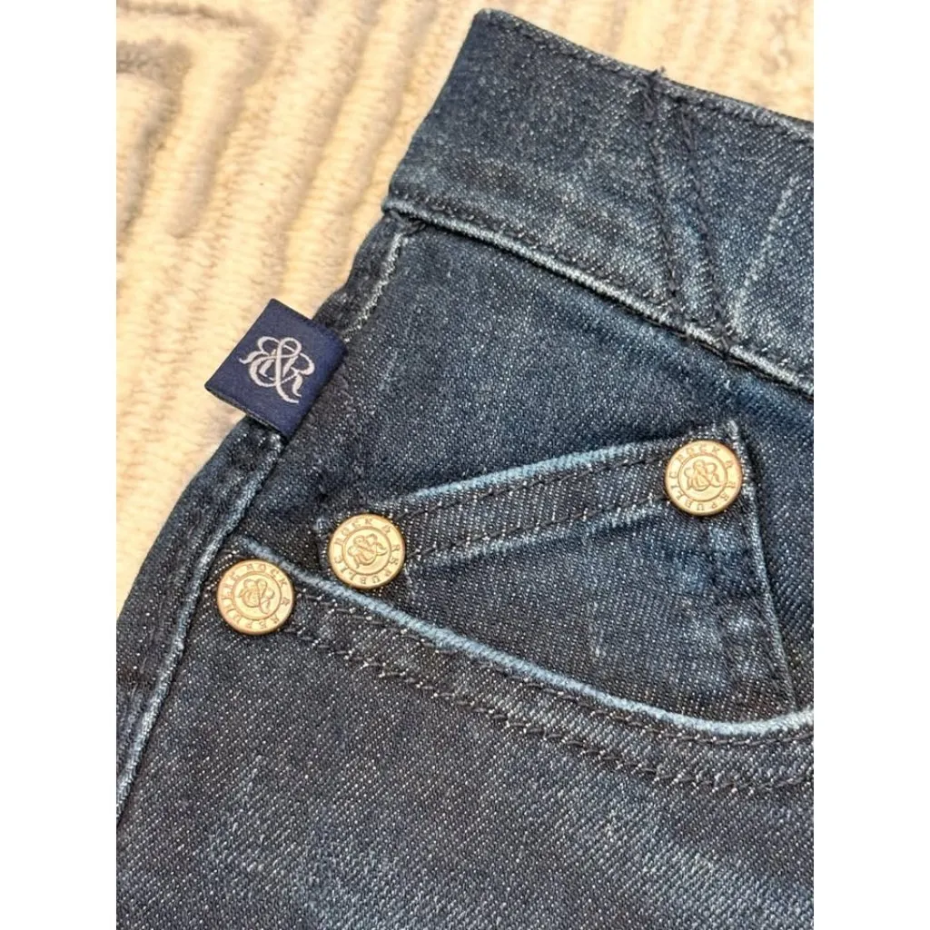 NEW Rock & Republic women's size 4 dark blue cropped denim jeans MSRP $75 - Image 4