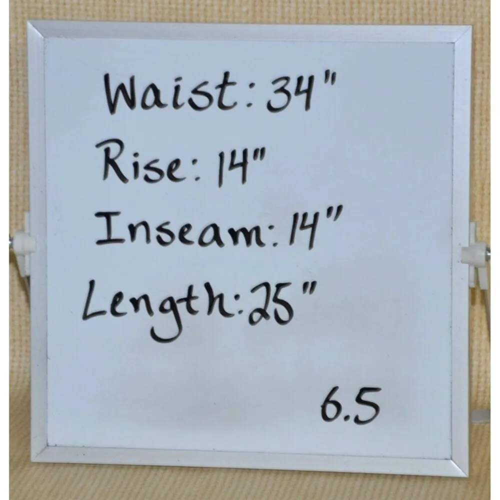 Vintage K.A.D. Clothing Co. Ladies Orange Plaid Long Shorts Size L Retro Summer White Size L - Image 11