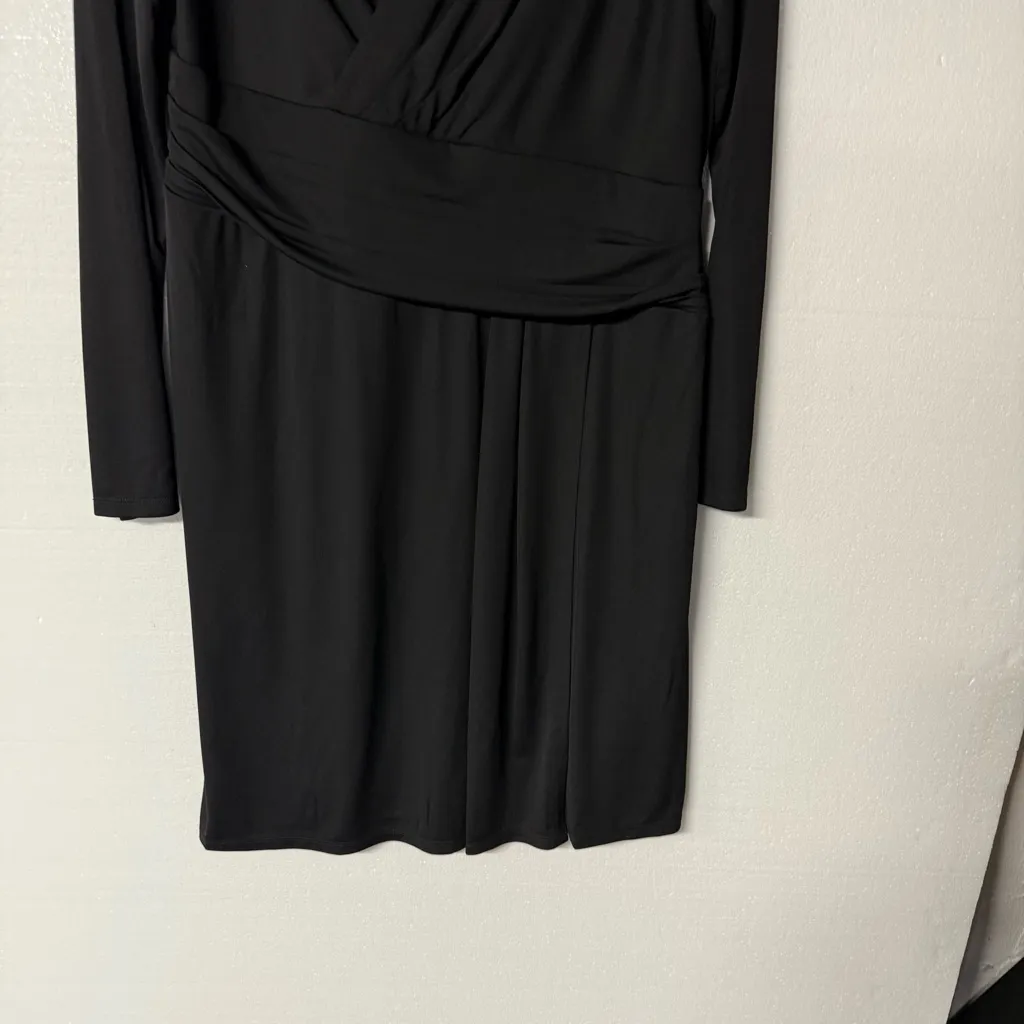 Lauren Ralph Lauren Dress Women 14 Black Jersey A - Image 5