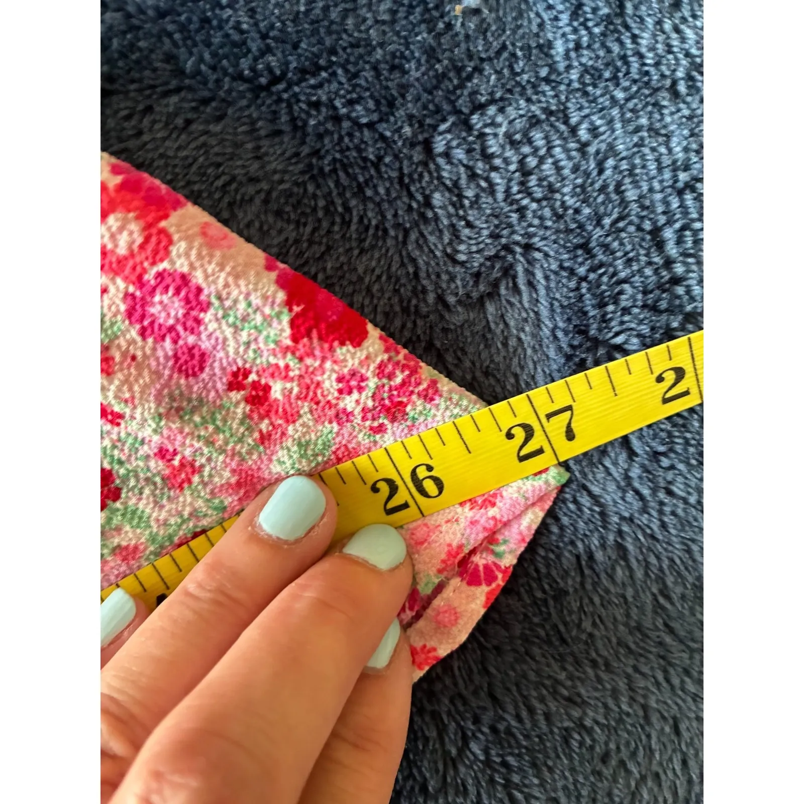 City Triangles Vintage Pink Floral Ribbon Strap‎ Mini Dress Size Medium (F10) - Image 9