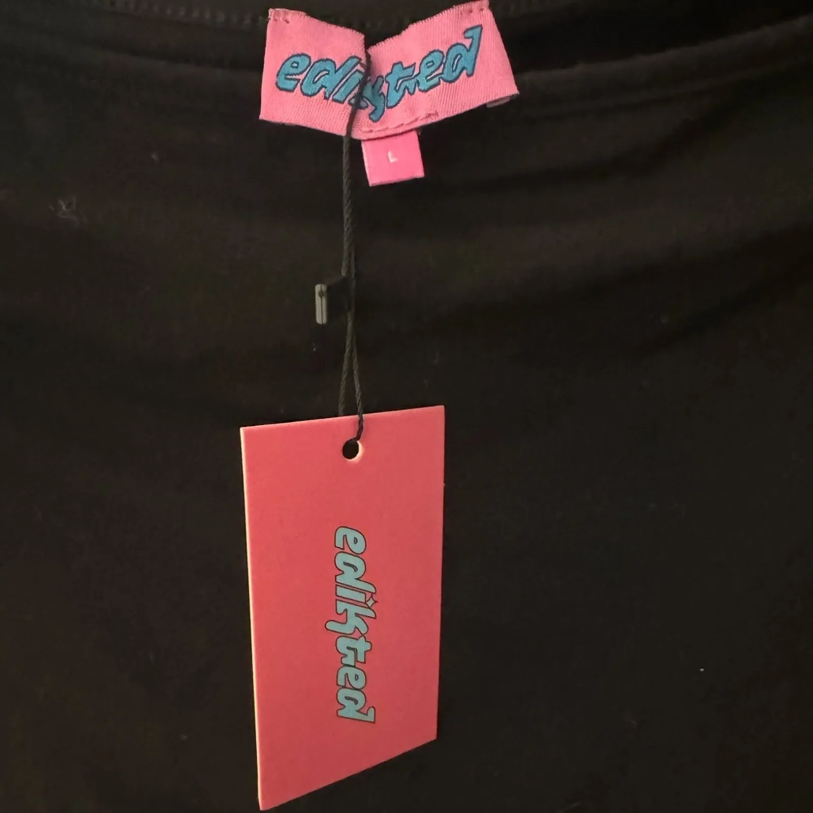 Edikted Asymmetric Off Shoulder Top - Black Size L - Image 7