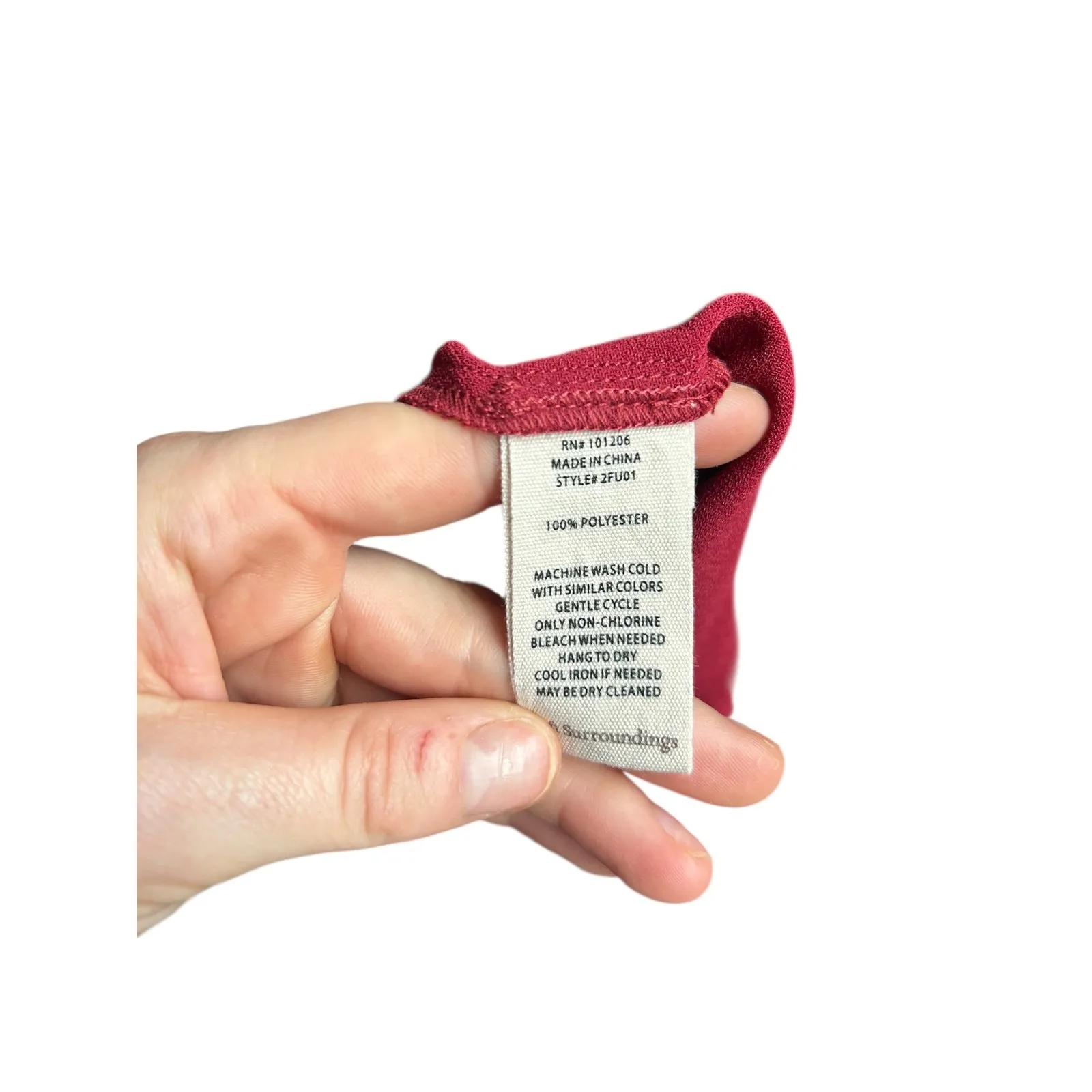 Soft Surroundings Sonnet Blouse Moroccan Red Button Front Pleated Cuff Size XL - Image 8