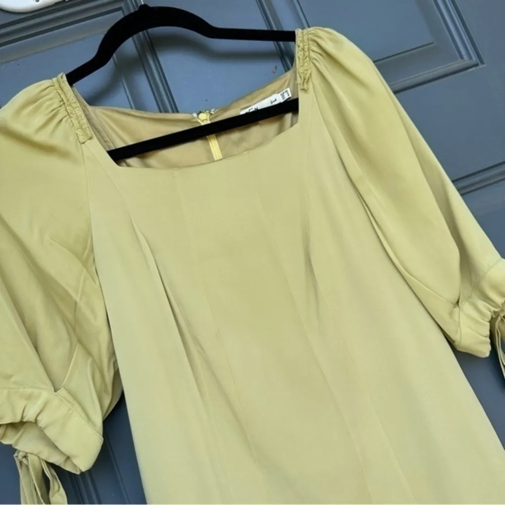 Pistachio women’s midi dress​ light green dress size 4 Yellow - Image 3