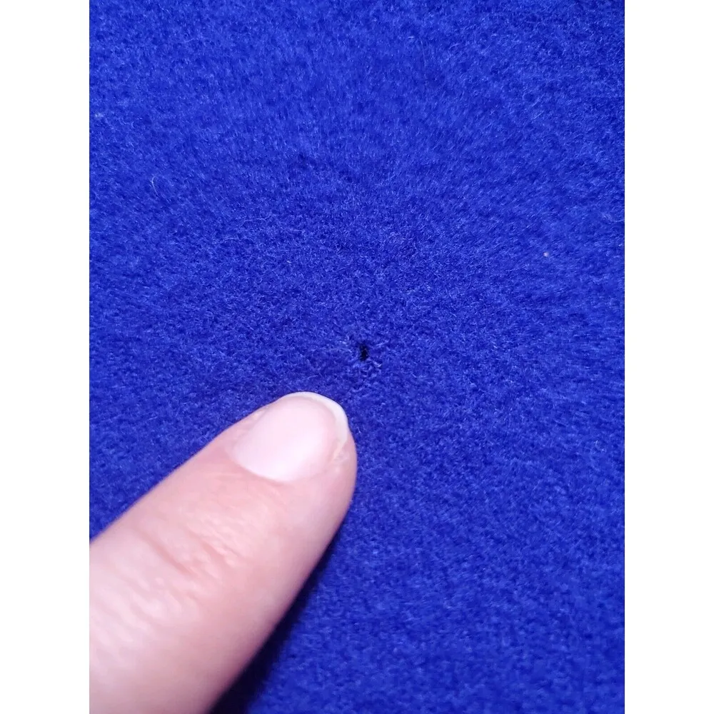 Polo Ralph Lauren Wool Scarf Purple Pink Pony Fringe 58"x12" FLAW HAS HOLE - Image 4