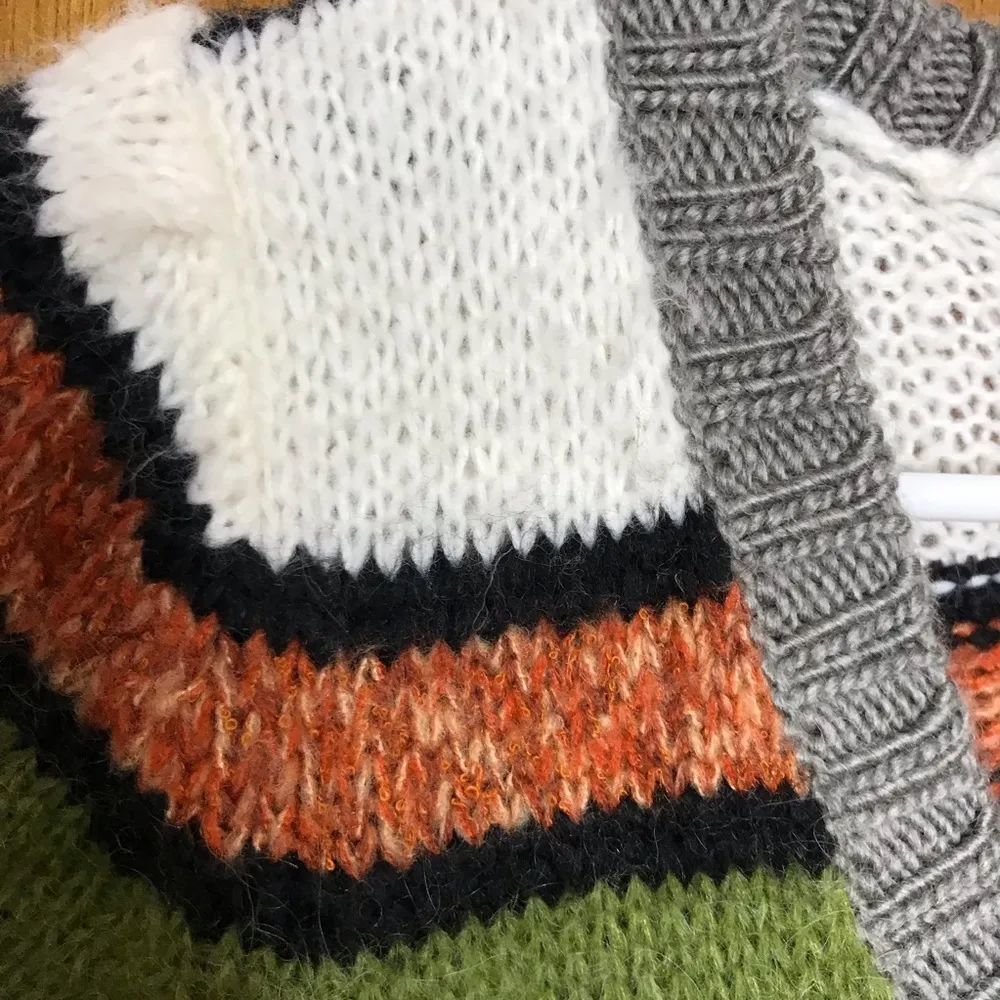 Y2K Buffalo David Bitton Long Striped S Sweater layering 2000s - Image 5