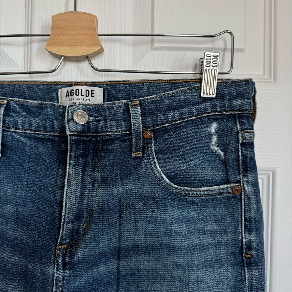 Agolde Isabel Slim Boyfriend Ankle Jeans in Sanctuary Size 26 - Image 9