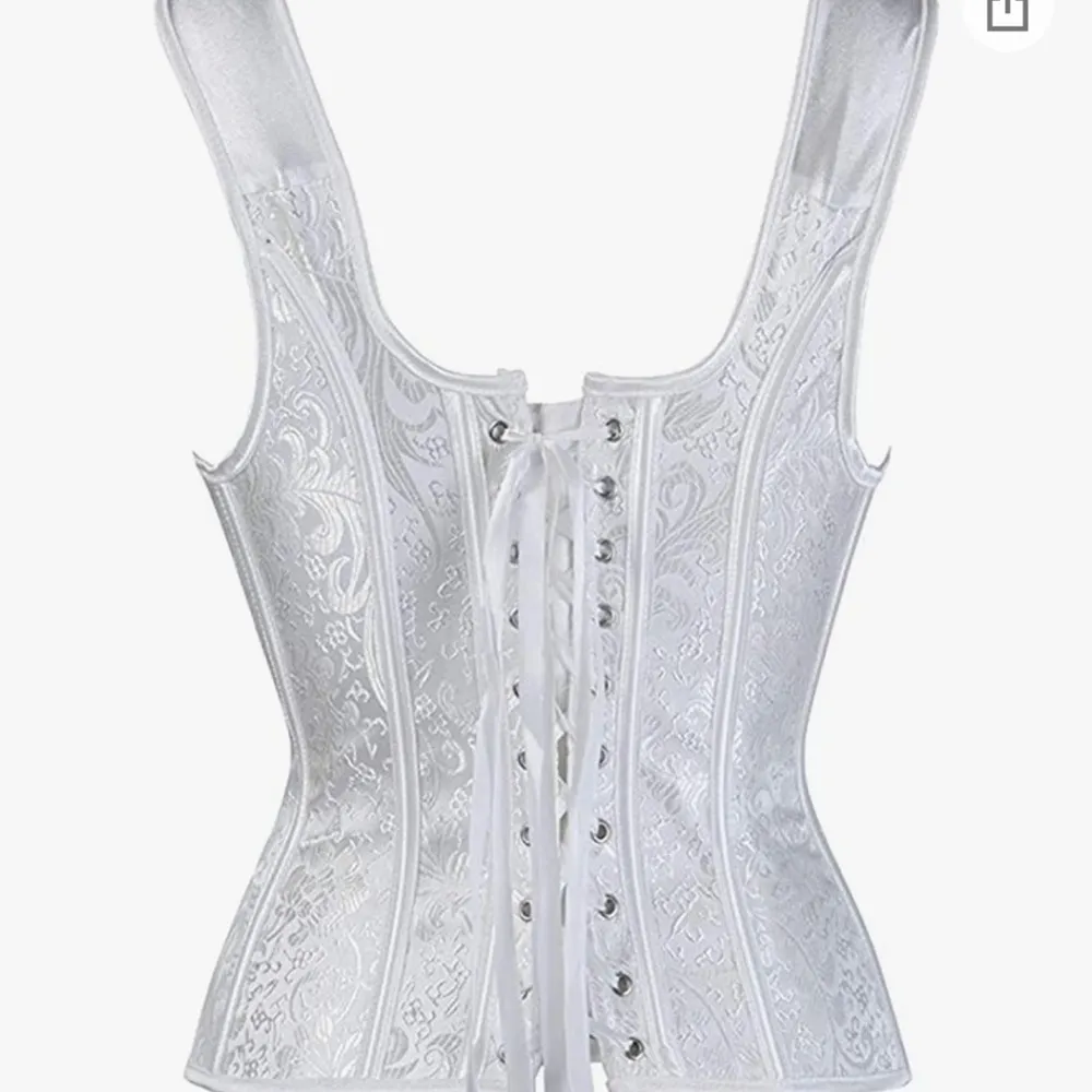 White Bridal Bustier Large NWOT - Image 8