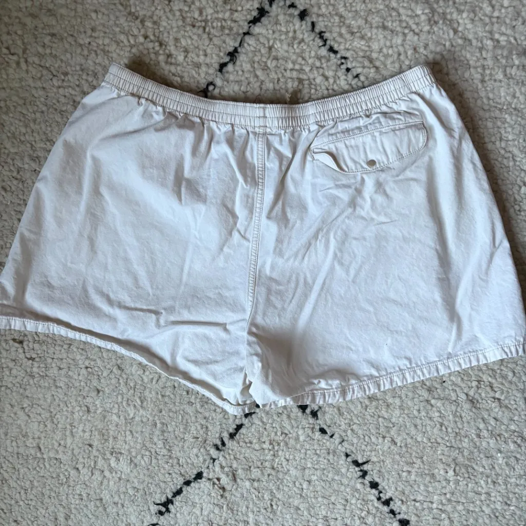 Patagonia Funhogger 4" beige off-white cotton shorts women's XL - Image 4