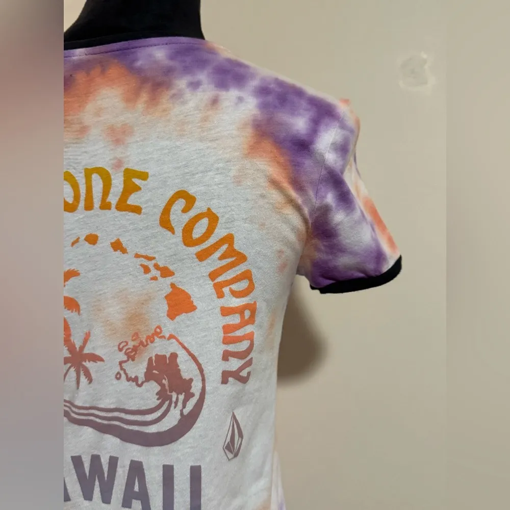 Handmade Volcom Purple and Orange Hawaii Graphic Tee size XS - Image 7