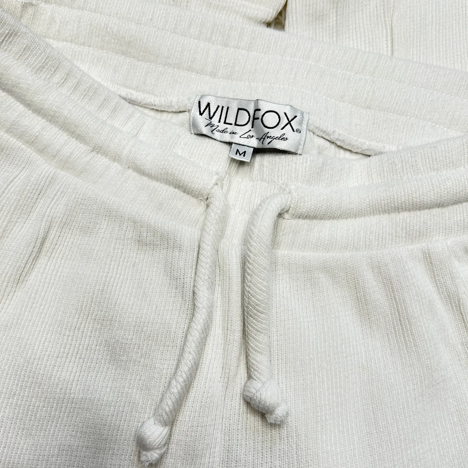 WILDFOX Ribbed Knit Sweatpants Womens Medium Beach Vacation Bridal Wedding - Image 4