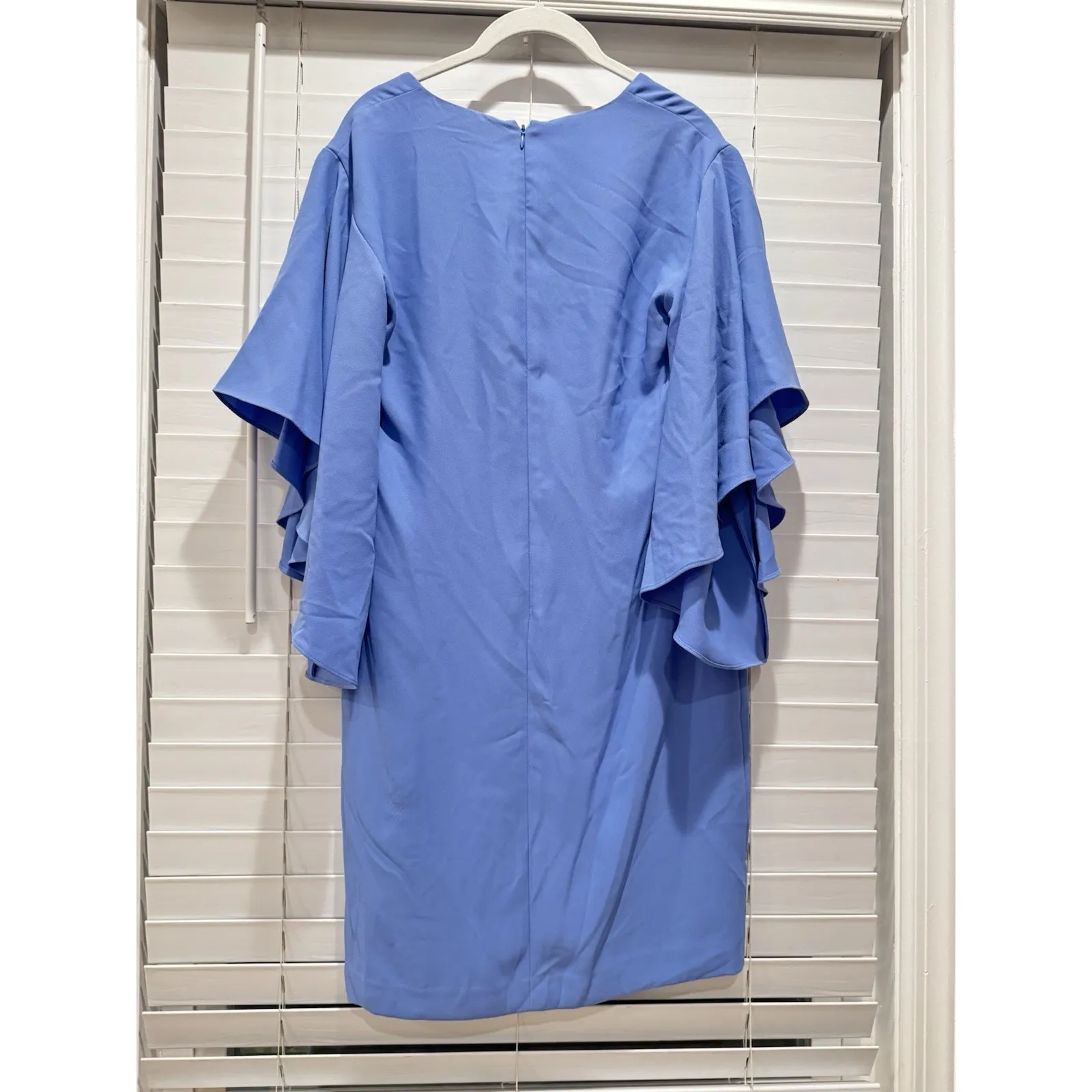 NEW- LAUREN Ralph Lauren Ruffle-Sleeve Modest Spring Cocktail‎ Office Dress Sz 2 - Image 10