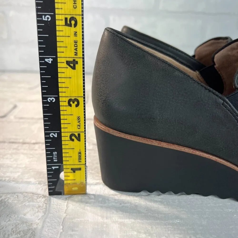 LifeStride Velocity 2.0 Booties Womens 8 Black Zora Wedge Slip On Loafer Comfort - Image 9