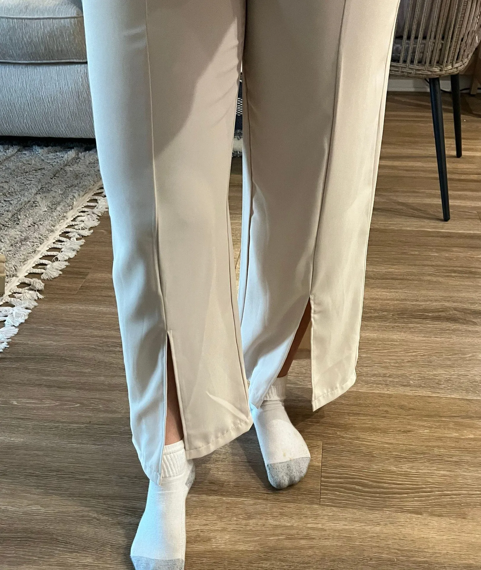 Wide Leg Slit Pants - Image 3