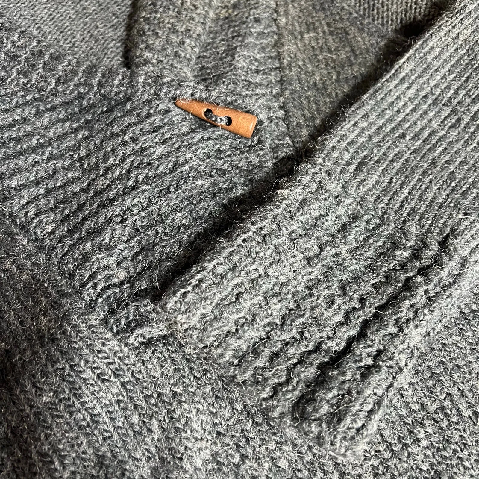 Guide Series Womens Wool Alpaca Blend Knit Sweater Pullover Comfy Gray Large - Image 6