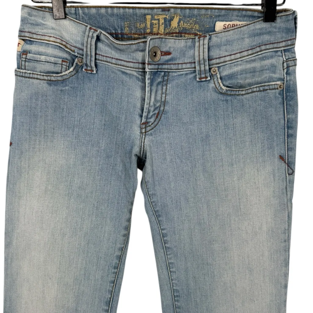 IT Jeans Women’s Sz 27 Sophie Bootcut Low Rise Light Wash Blue - Image 2